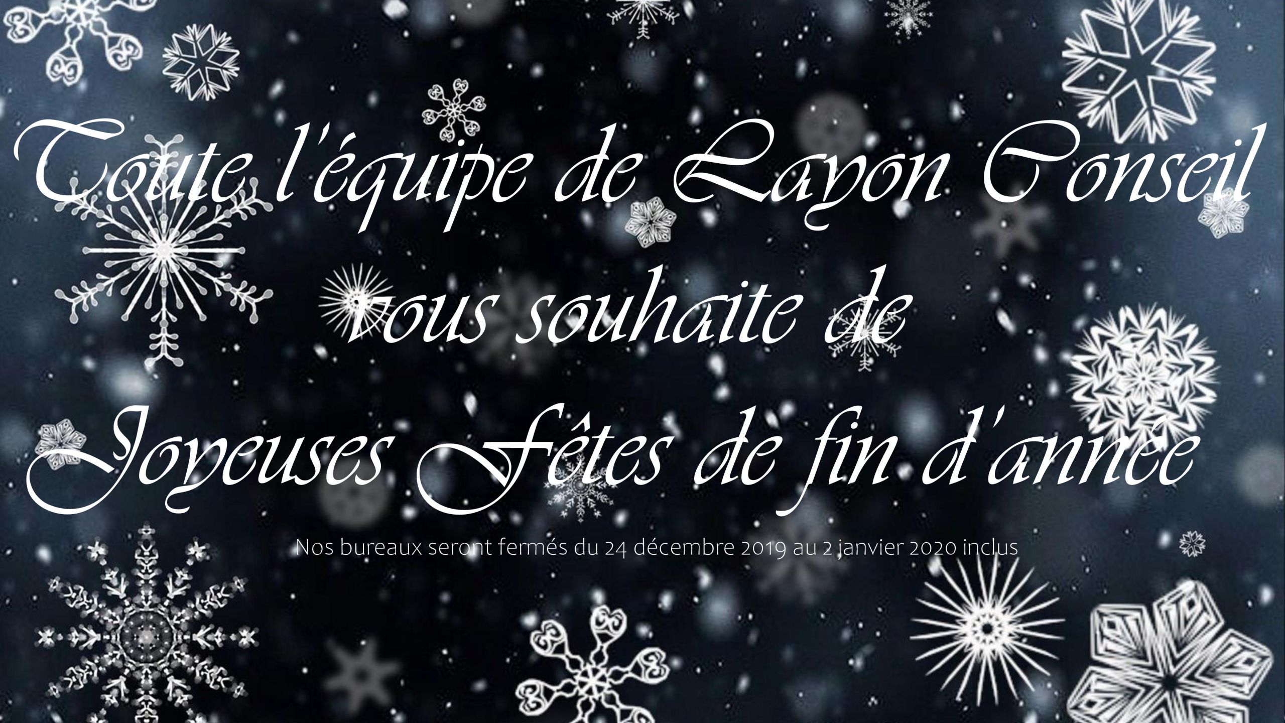 Joyeuses fêtes de fin d'années